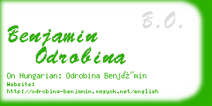 benjamin odrobina business card